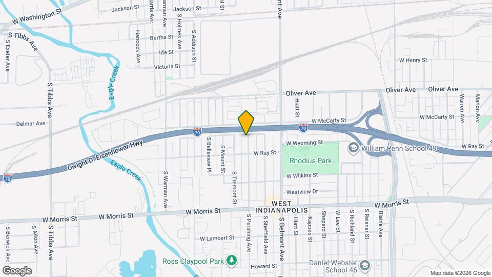 832 S Pershing Ave, Unit 832 South Pershing Ave Mapa y Detalles de la Ubicación