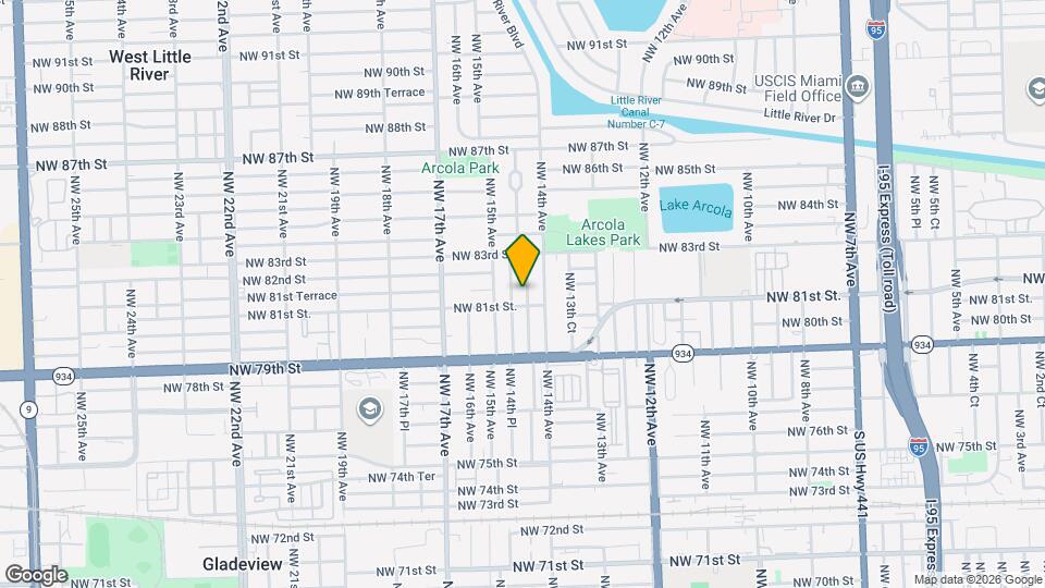 8130 NW 14th Ct Map and Location Details