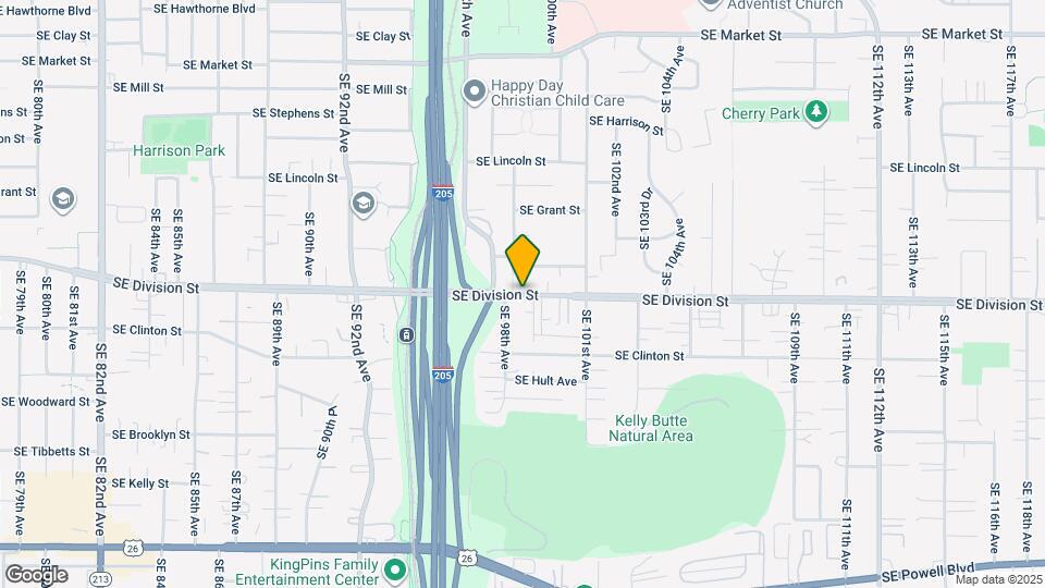 9819 SE Division St Map and Location Details