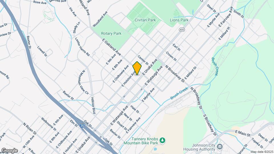 1007 E Unaka Ave-Unit -2 Map and Location Details