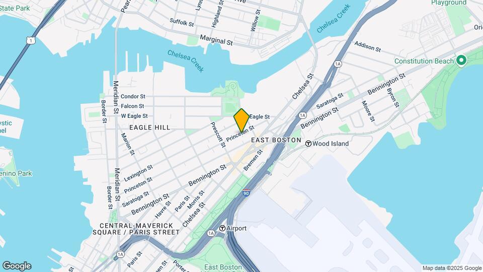305 Princeton St, Unit #1 Map and Location Details