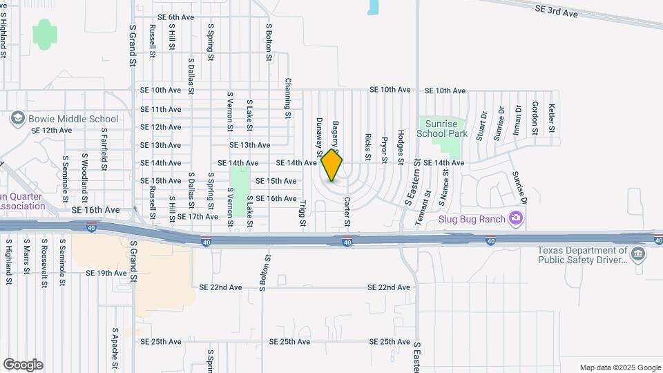 1411 Dunaway St Map and Location Details