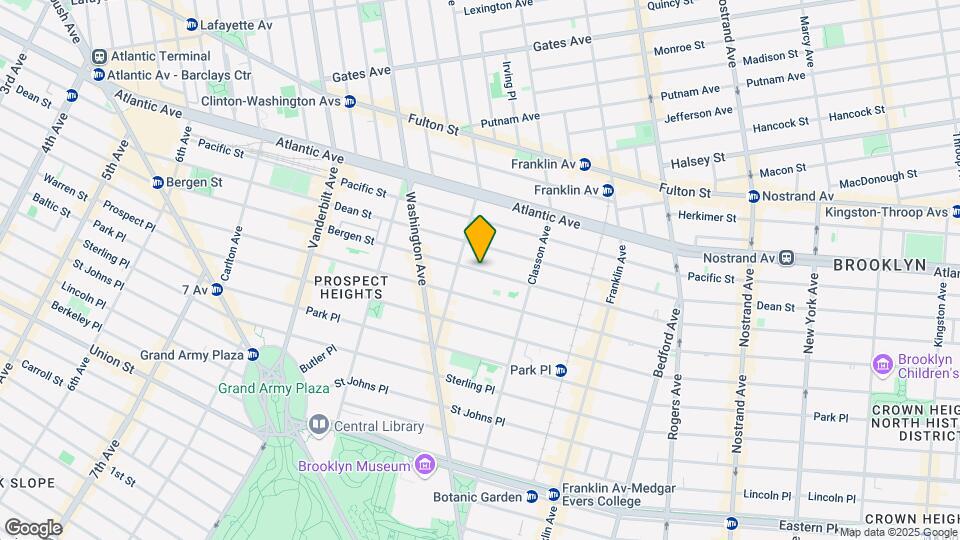 801 Bergen St Map and Location Details