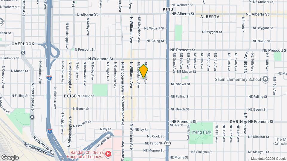 4017 NE Rodney Ave Map and Location Details