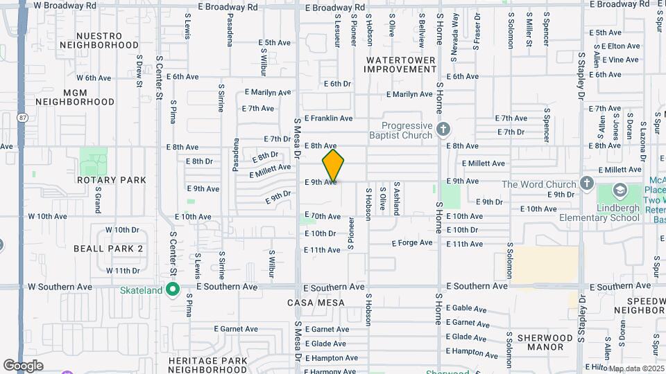 465 E 9th Ave Map and Location Details