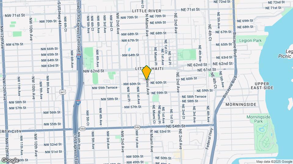 1 NW 60th St Map and Location Details