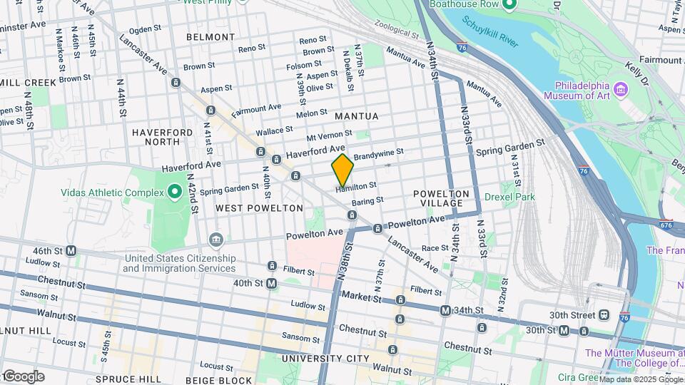3814 Hamilton St, Unit A Map and Location Details