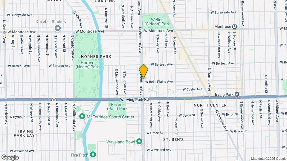4101 N Western Ave Mapa y Detalles de la Ubicación