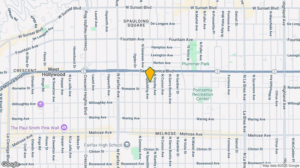 1014 N Spaulding Ave Map and Location Details