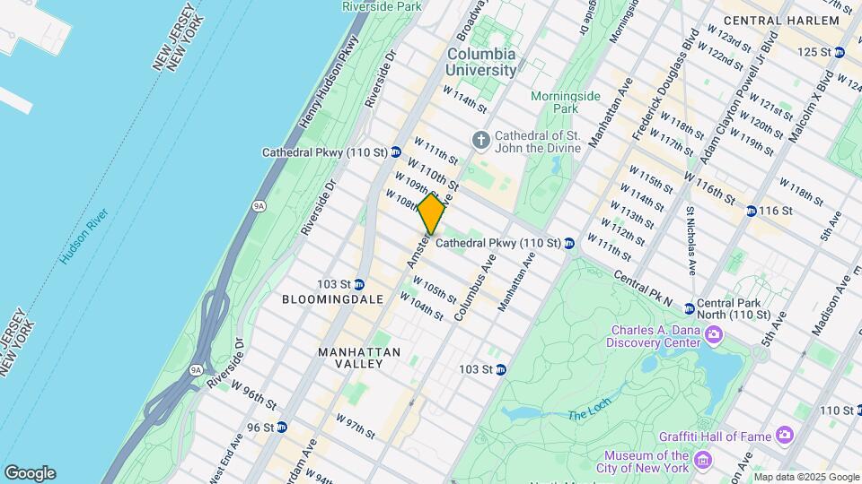 955 Amsterdam Ave Mapa y Detalles de la Ubicación