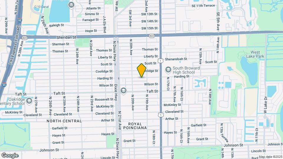 1924 Harding St, Unit 1 Map and Location Details