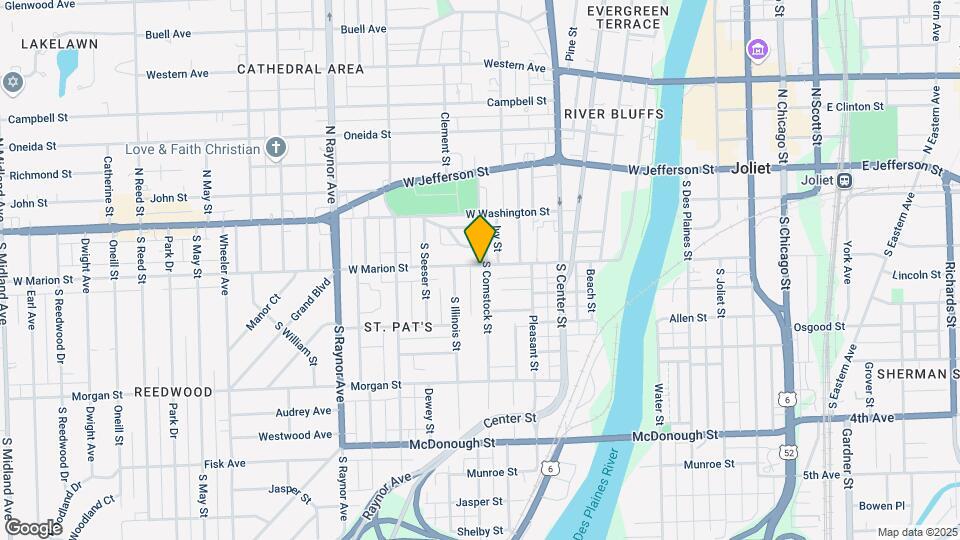 101 S Comstock St Map and Location Details