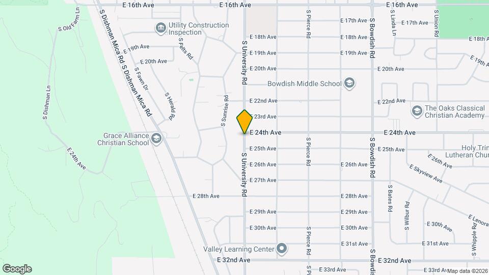 2405 S University Rd Map and Location Details