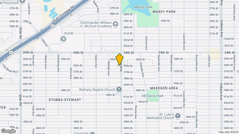 4401 36th St Map and Location Details