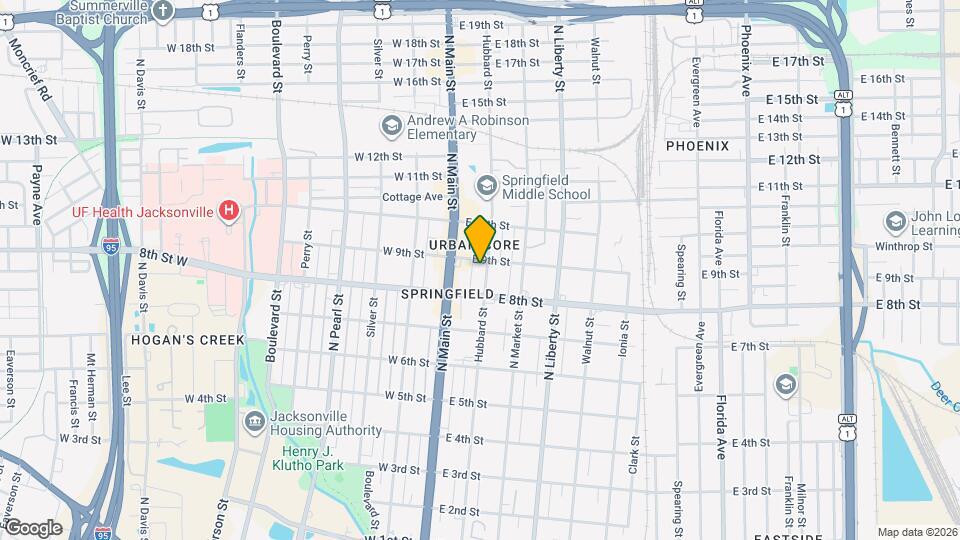 1842 Hubbard St Map and Location Details