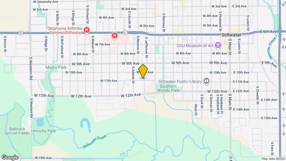 1016 S Jefferson St Map and Location Details