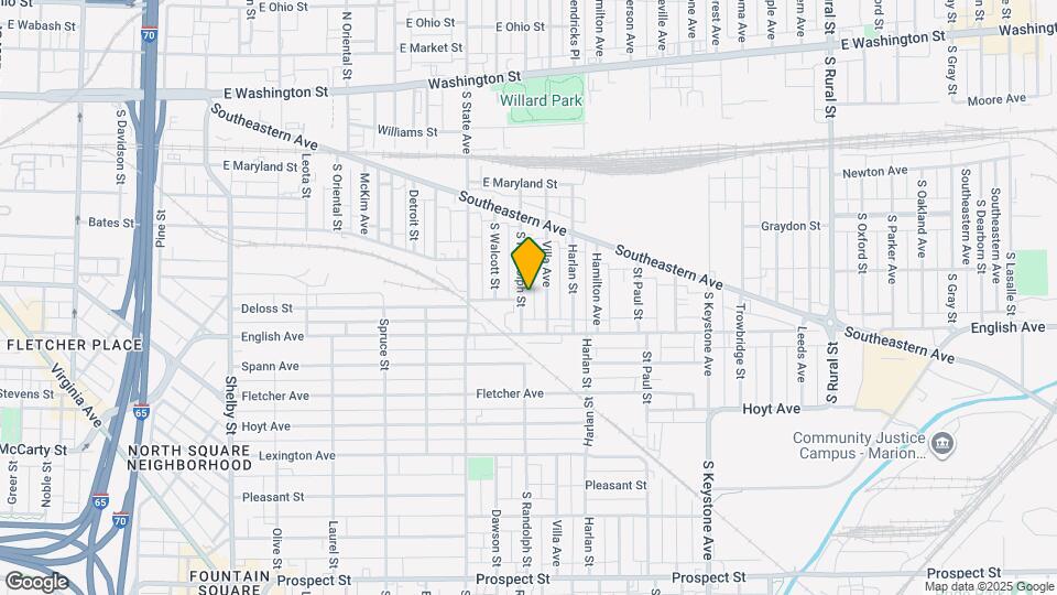 401 S Randolph St Map and Location Details