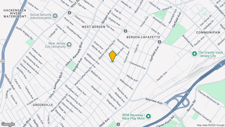 113 Myrtle Ave Map and Location Details