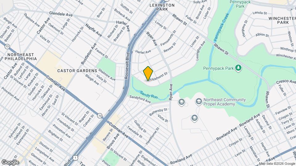 7618 Lexington Ave Mapa y Detalles de la Ubicación
