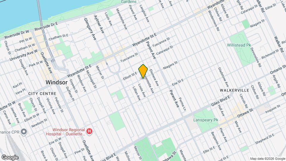 747 Niagara St Map and Location Details