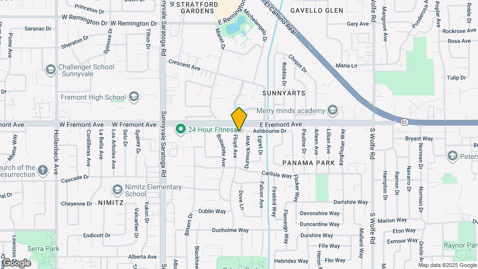 1334 Floyd Ave Map and Location Details