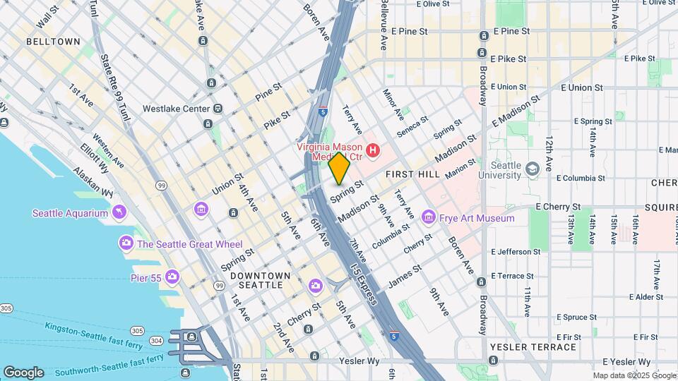 704 Spring St Map and Location Details