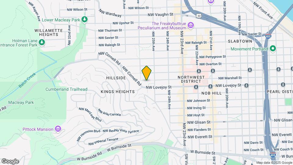 2554 NW Marshall St Map and Location Details