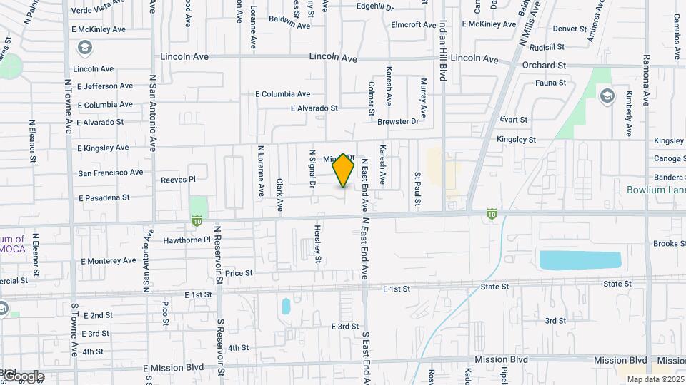 Pasadena Apartments Map and Location Details