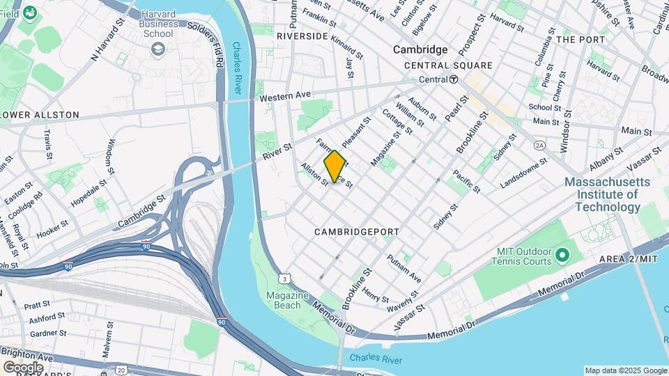 283 Allston St, Unit #1 Map and Location Details