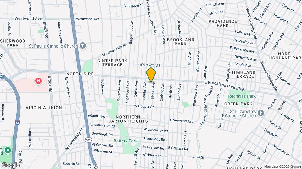 2914 Hanes Ave-Unit -B Map and Location Details