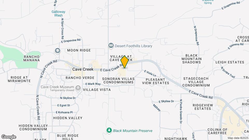 6525 E Cave Creek Rd Map and Location Details
