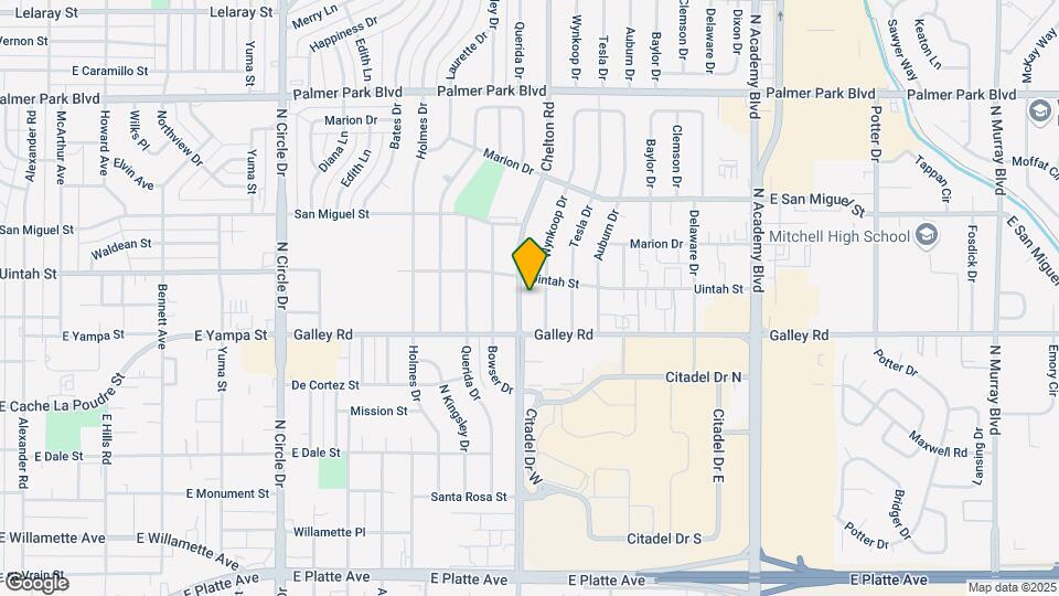1107 N Chelton Rd Map and Location Details