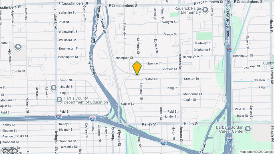 1915 Creston Dr, Unit A Map and Location Details