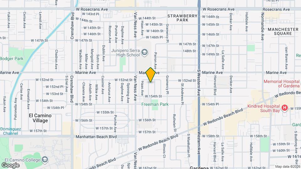 15216 Cimarron Ave Map and Location Details