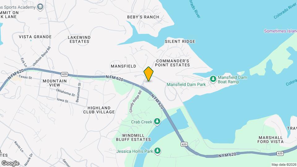 4301 Mansfield Dam Rd Map and Location Details