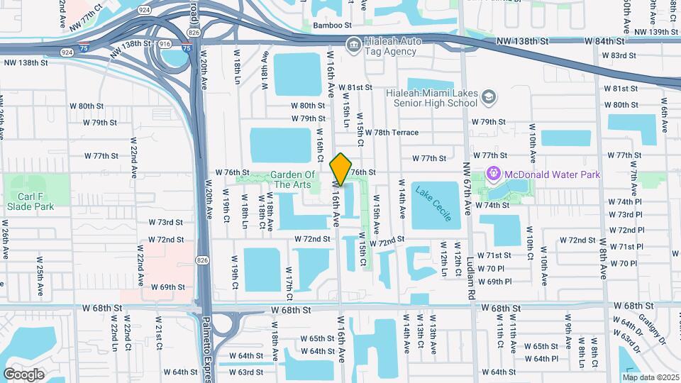 7455 W 16th Ave Map and Location Details