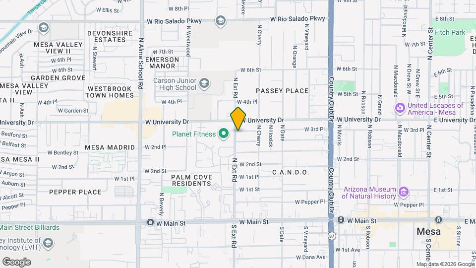 751 W 3rd Pl Map and Location Details