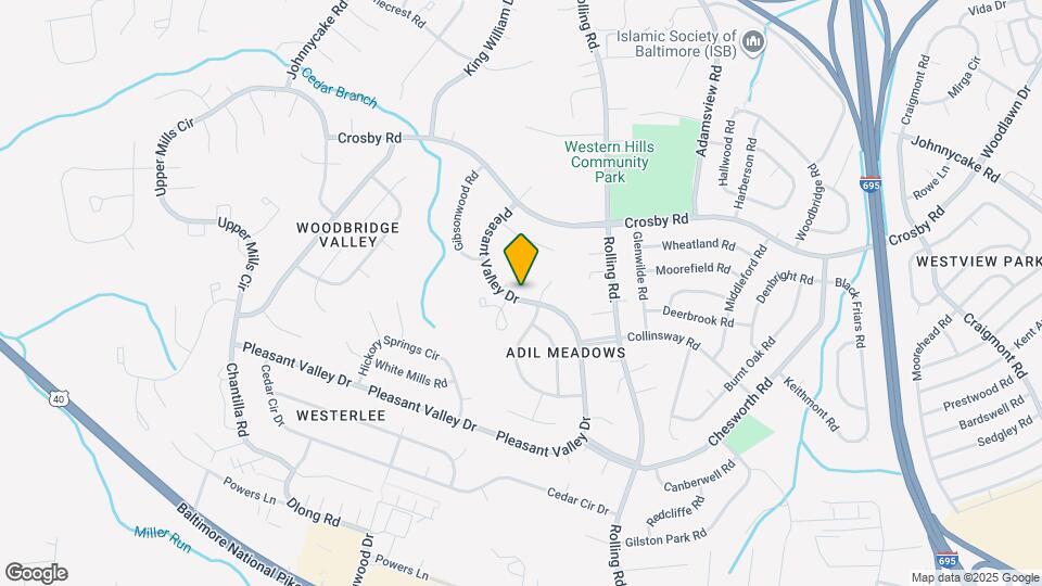 1405 Pleasant Valley Dr, Unit Pleasant Rooms Map and Location Details