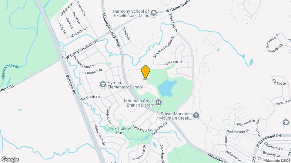 5886 Cliff Ridge Dr Map and Location Details