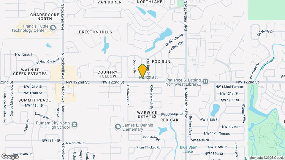 6408 NW 123rd St Map and Location Details