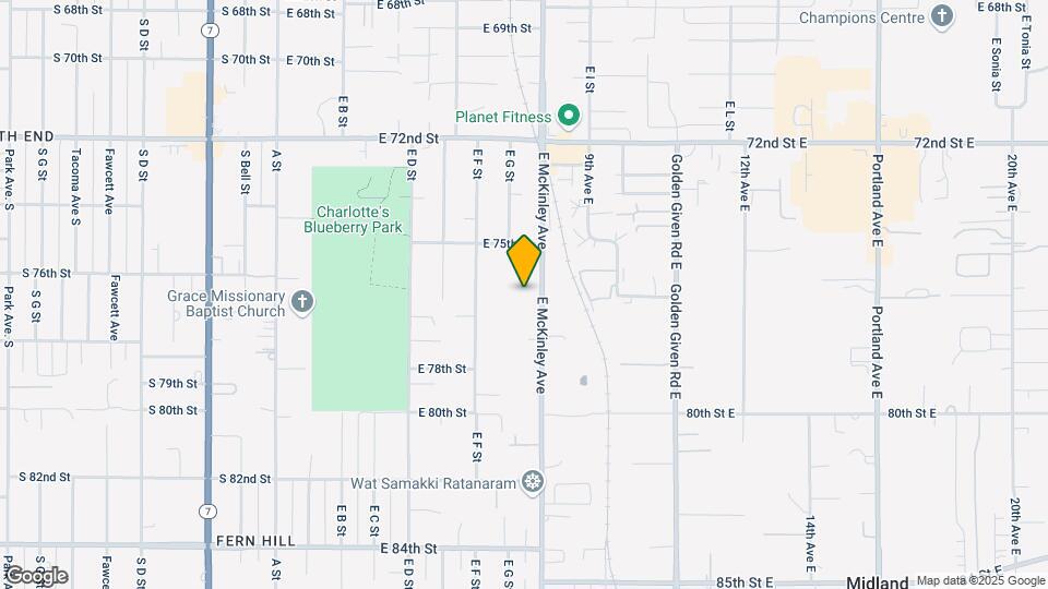 7536 E McKinley Ave Map and Location Details