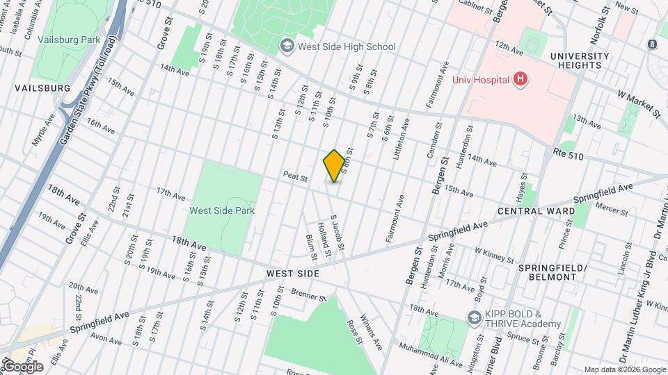 415 S 8th St Map and Location Details