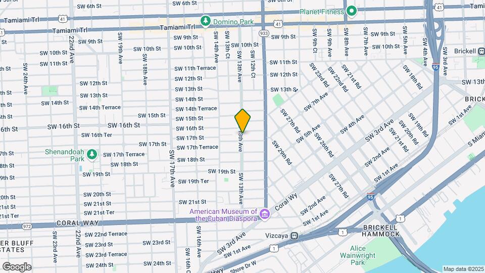 1651 SW 13th Ave Map and Location Details