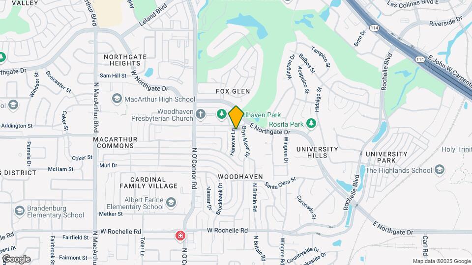 3612 Hanover Ln Map and Location Details
