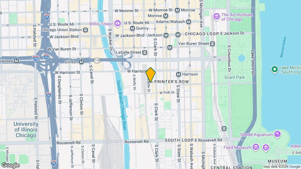 707 S LaSalle St, Unit 1508 Mapa y Detalles de la Ubicación