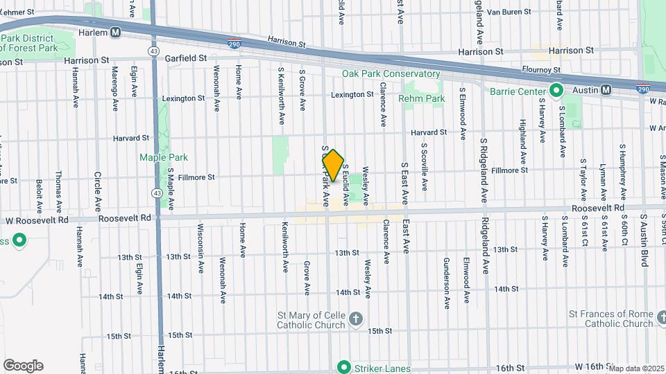 1158-1164.5 S. Oak Park Ave. Mapa y Detalles de la Ubicación