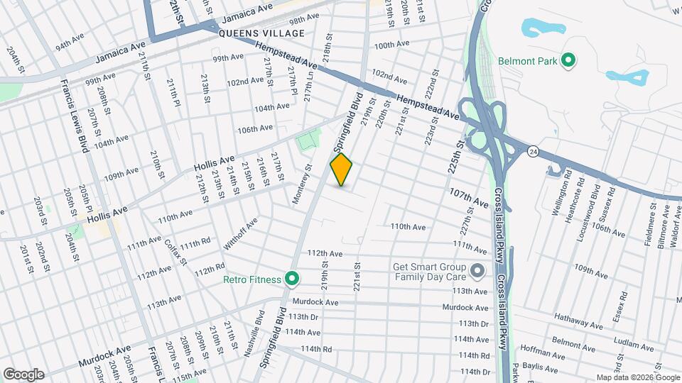 219-04 109th Ave Map and Location Details