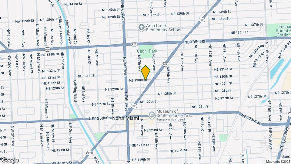 740 NE 130th St Map and Location Details