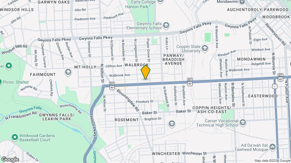 2920 W North Ave Map and Location Details