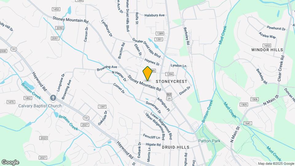 228 Stoney Mountain Rd, Unit D Map and Location Details